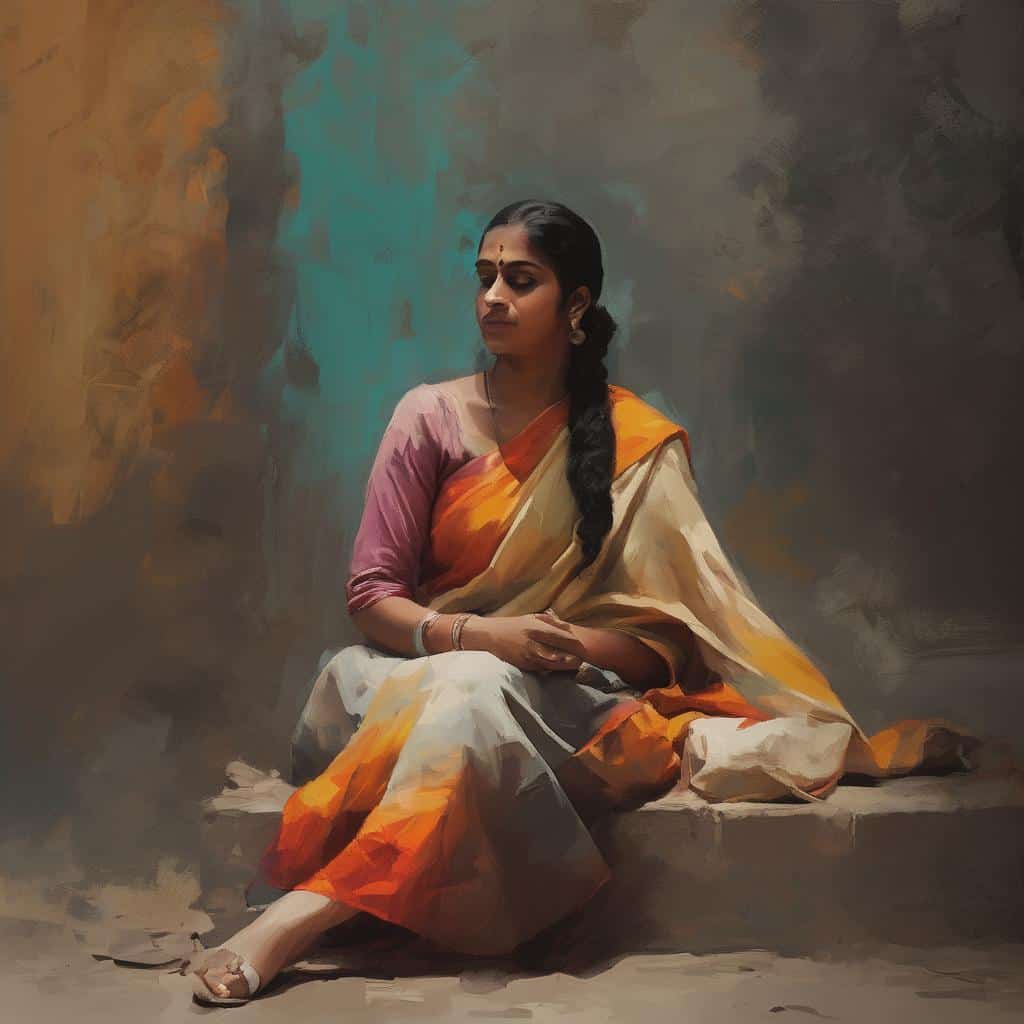 ανδρική φωτογραφία γυναίκας σε παραδοσιακή ινδική φορεσιά, συλλογικό βίωμα, εικόνες πολιτιστικής κληρονομιάς, παραδοσιακές ενδυμασίες, συλλογική εμπειρία, πολιτιστική έκφραση.